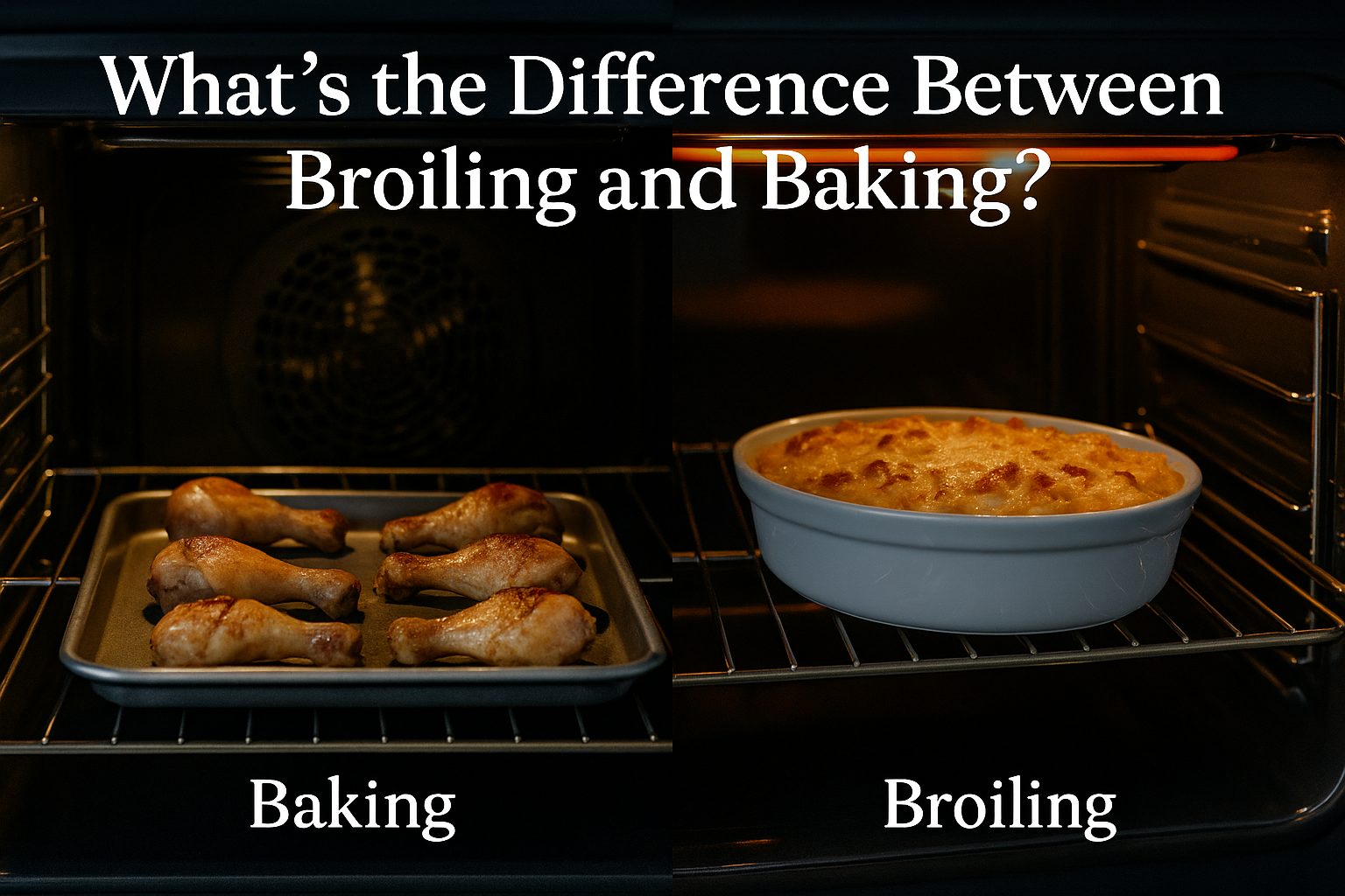 What’s the Difference Between Broiling and Baking?