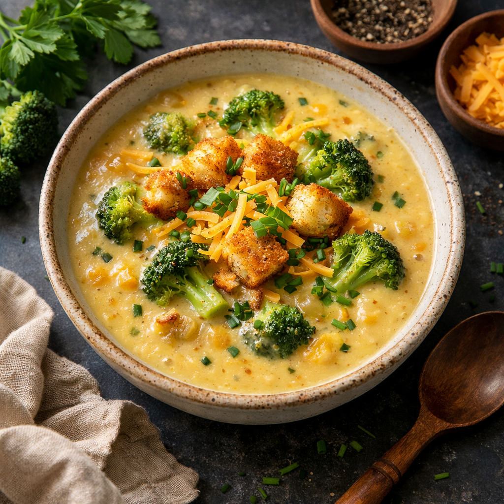 The Most Delicious Broccoli Cheddar Soup Recipe