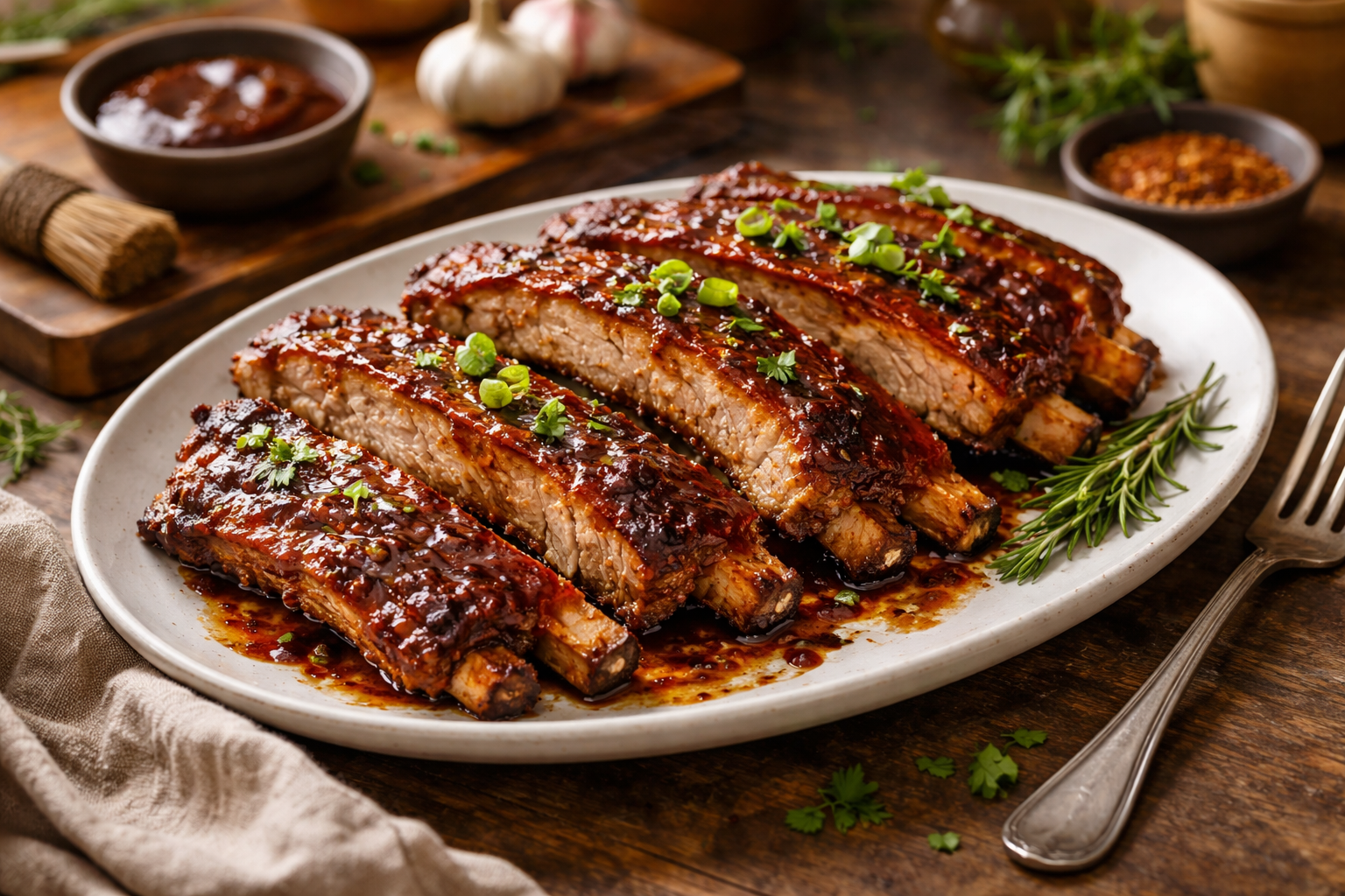 Fall Off the Bone Ribs Pork BBQ Ribs