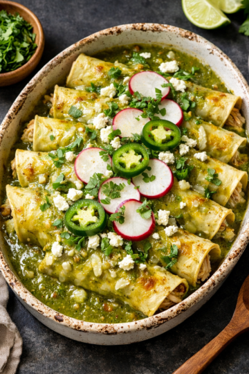 Green Sauce Chicken Enchiladas Family Recipe