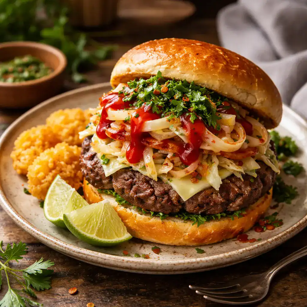 Dominican Chimichurri Burger Recipe (The Real One)