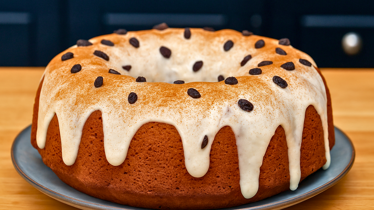 Banana Bundt Cake with Cream Cheese Glaze
