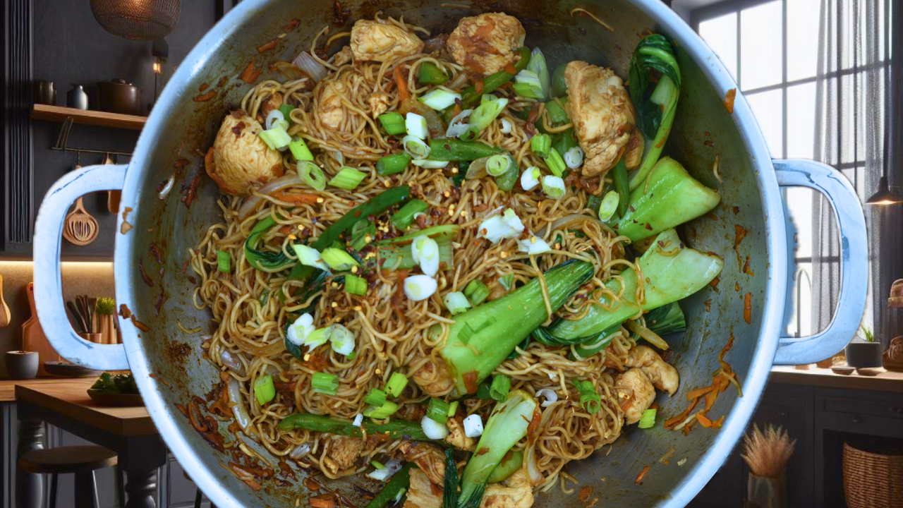 Garlic Butter Chicken Chow Mein