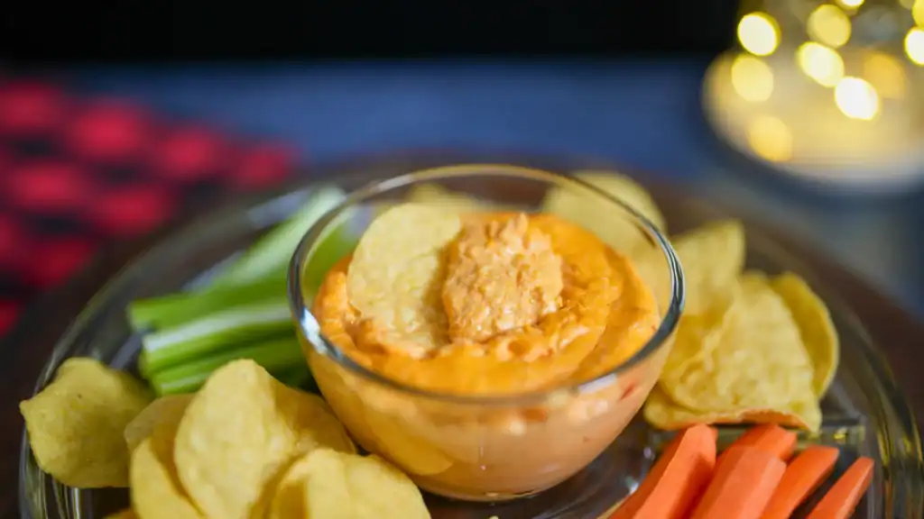 Buffalo Chicken Skillet Dip Halloween Idea