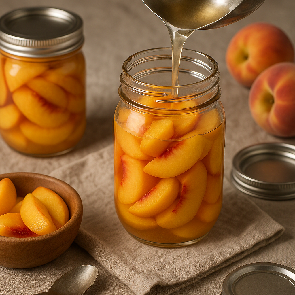 How to Can Peaches at Home (Step-by-Step Water Bath Method)
