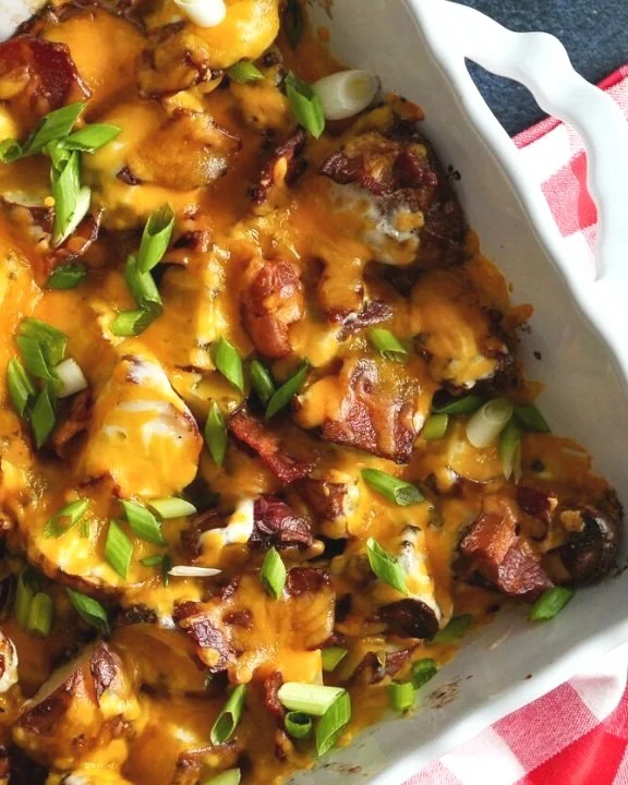 Cheesy Bacon Ranch Roasted Potatoes