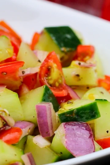 Cucumber Tomato Salad Recipe | Fresh & Easy Side — Kelvin's Kitchen