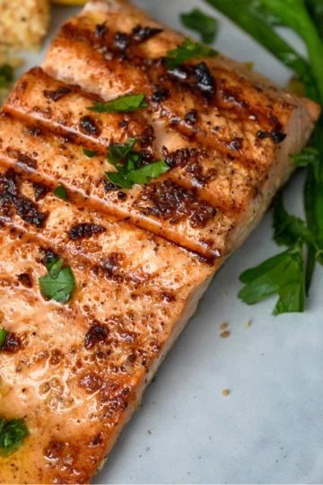 Garlic Butter Salmon Recipe | With Lemon-Herb Couscous — Kelvin's Kitchen