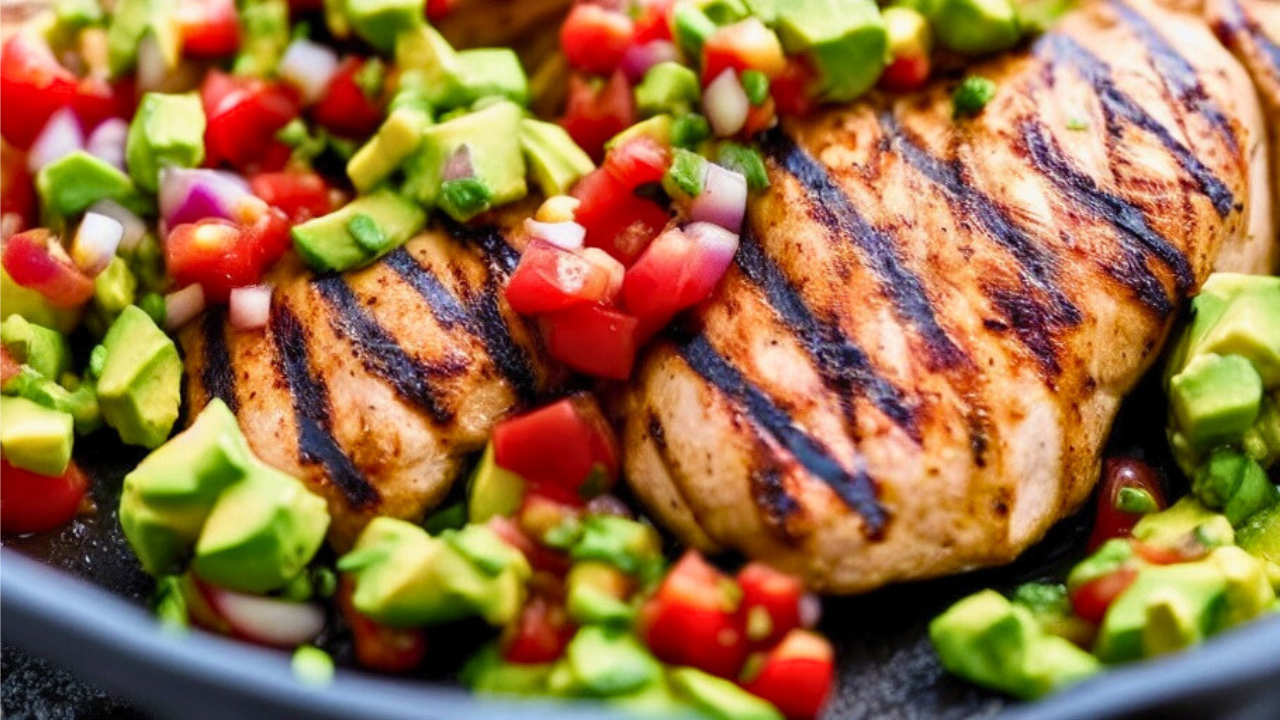 Grilled Chicken and Avocado Salsa