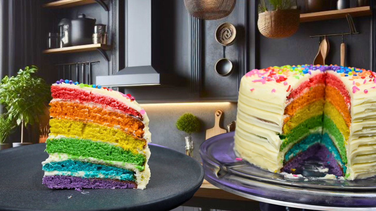 Show-Stopping Rainbow Layer Cake