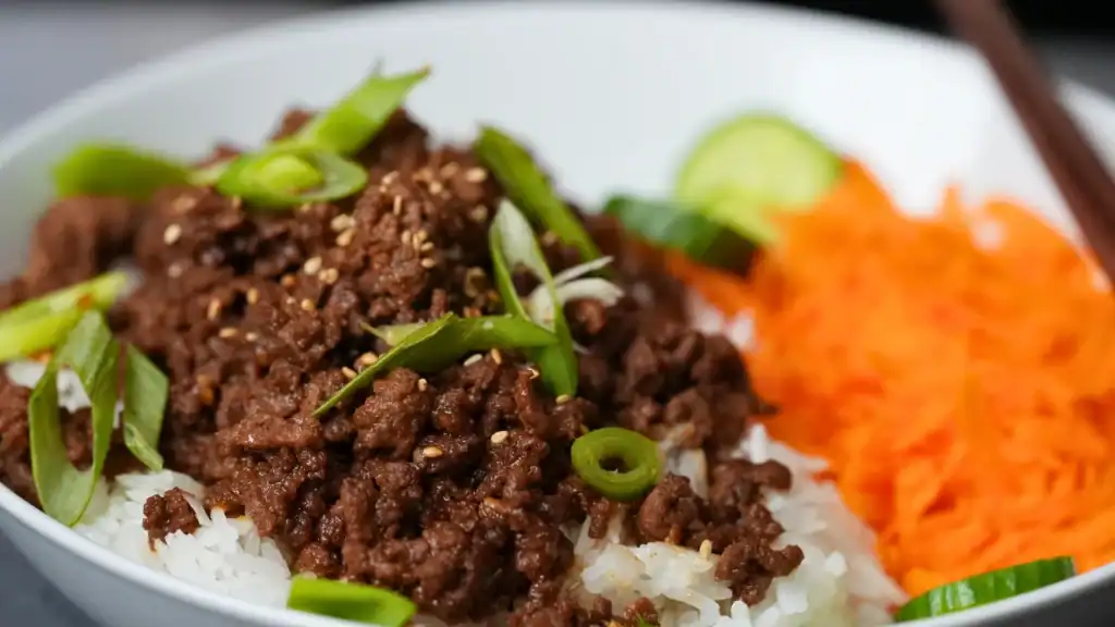 Korean Ground Beef Bowls