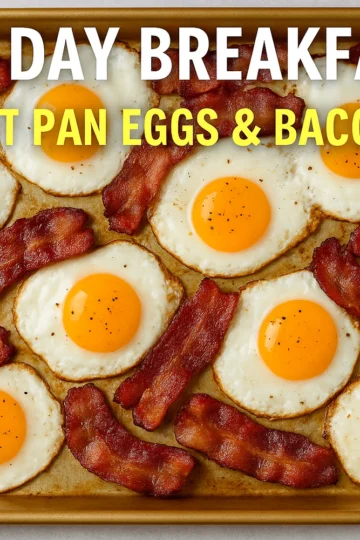 Sheet Pan Eggs & Bacon | Easy Baked Breakfast Recipe — Kelvin's Kitchen