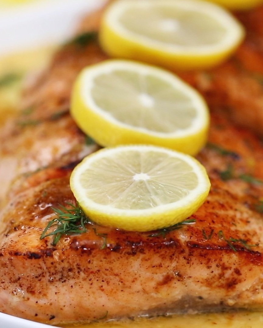 Lemon Butter Pan Seared Salmon