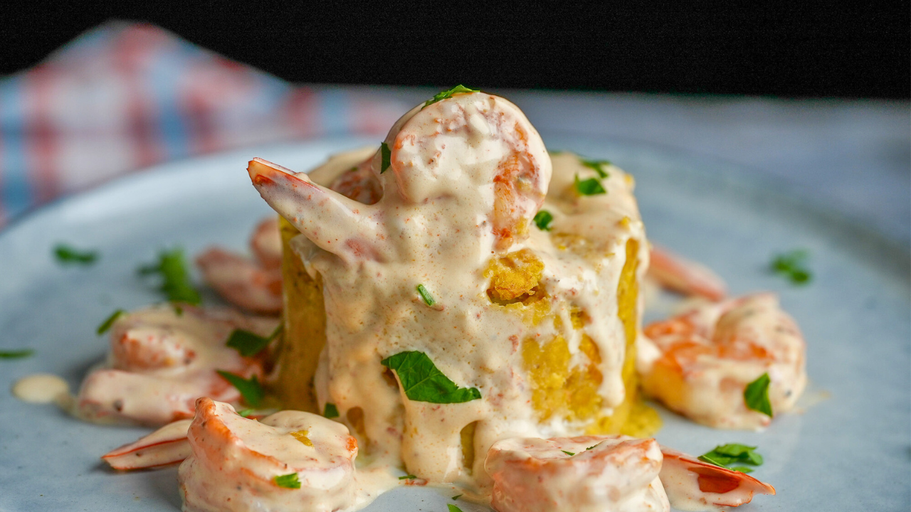 Mofongo Savory Garlic Shrimp Mofongo