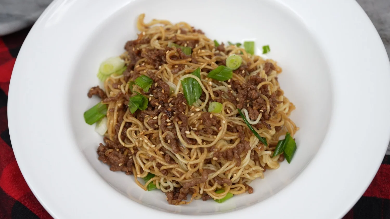 Mongolian Ground Beef Noodles | Easy 20-Minute Dinner Recipe