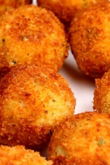 Crispy Potato Cheese Balls - golden fried appetizer