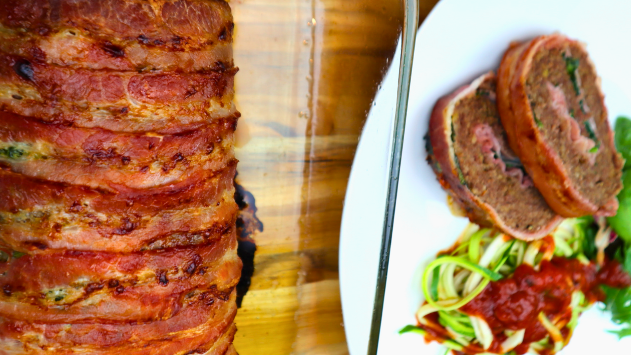 Bacon-Wrapped Meatloaf Recipe | Juicy & Stuffed — Kelvin's Kitchen