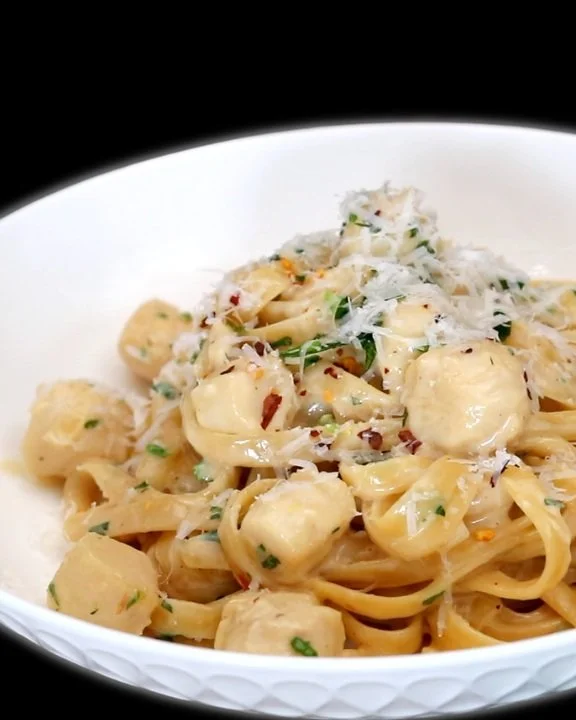 Creamy Scallop Pasta Easy