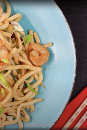 Garlic Shrimp Udon Noodles | Quick & Easy Recipe — Kelvin's Kitchen