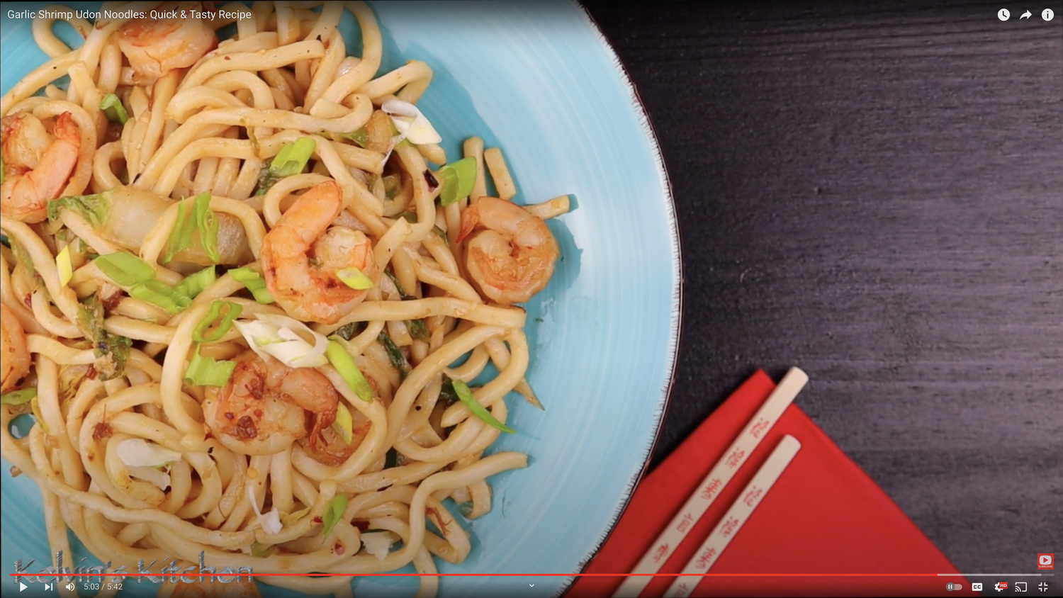 Quick and Delicious Garlic Shrimp Udon Noodles