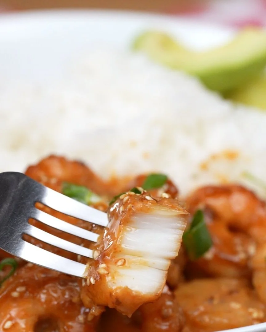 Spicy Gochujang Scallops & Shrimp