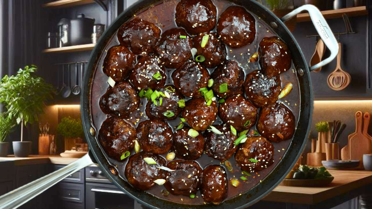 Sticky Korean Gochujang Meatballs (Sweet & Spicy)