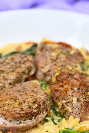 Creamy Tuscan Pork Medallions | Garlic Butter Orzo — Kelvin's Kitchen