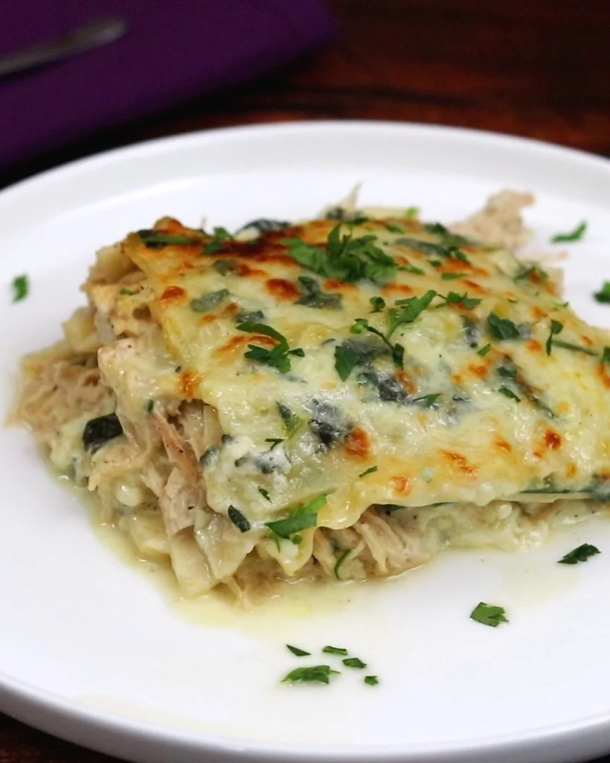 The Best Creamy Chicken Lasagna