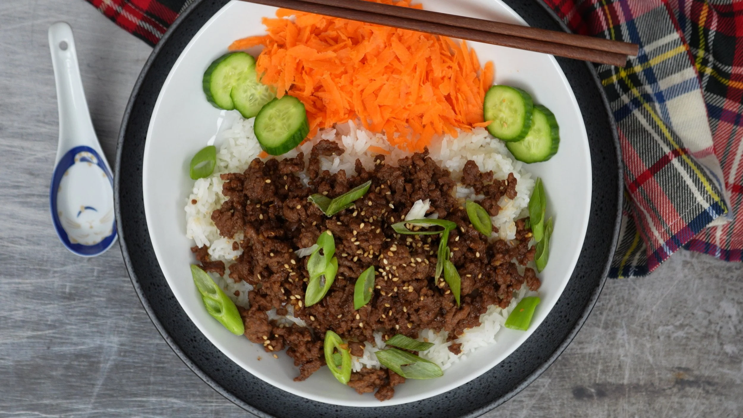 Korean Ground Beef Bowls