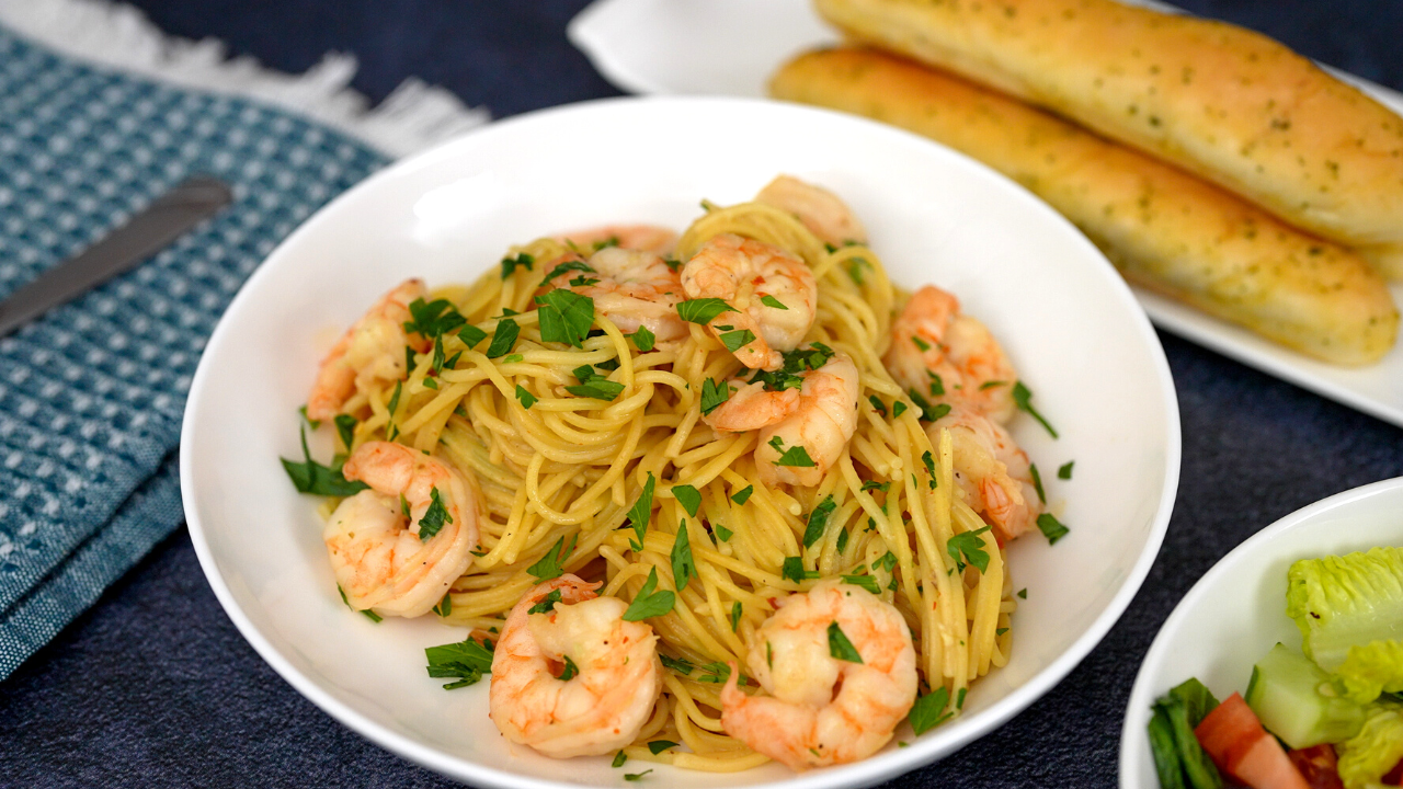 20 Minute Instant Pot Shrimp Scampi Pasta