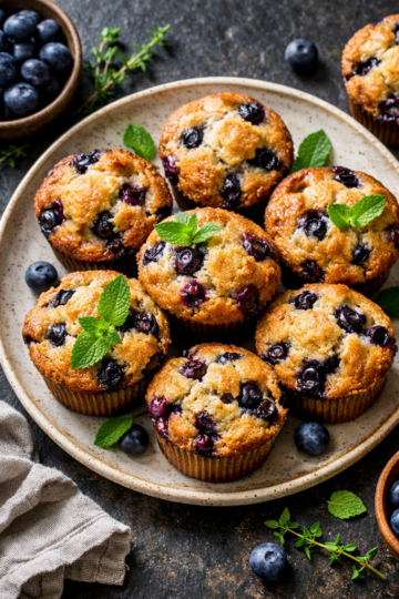 My Moist Blueberry Muffins