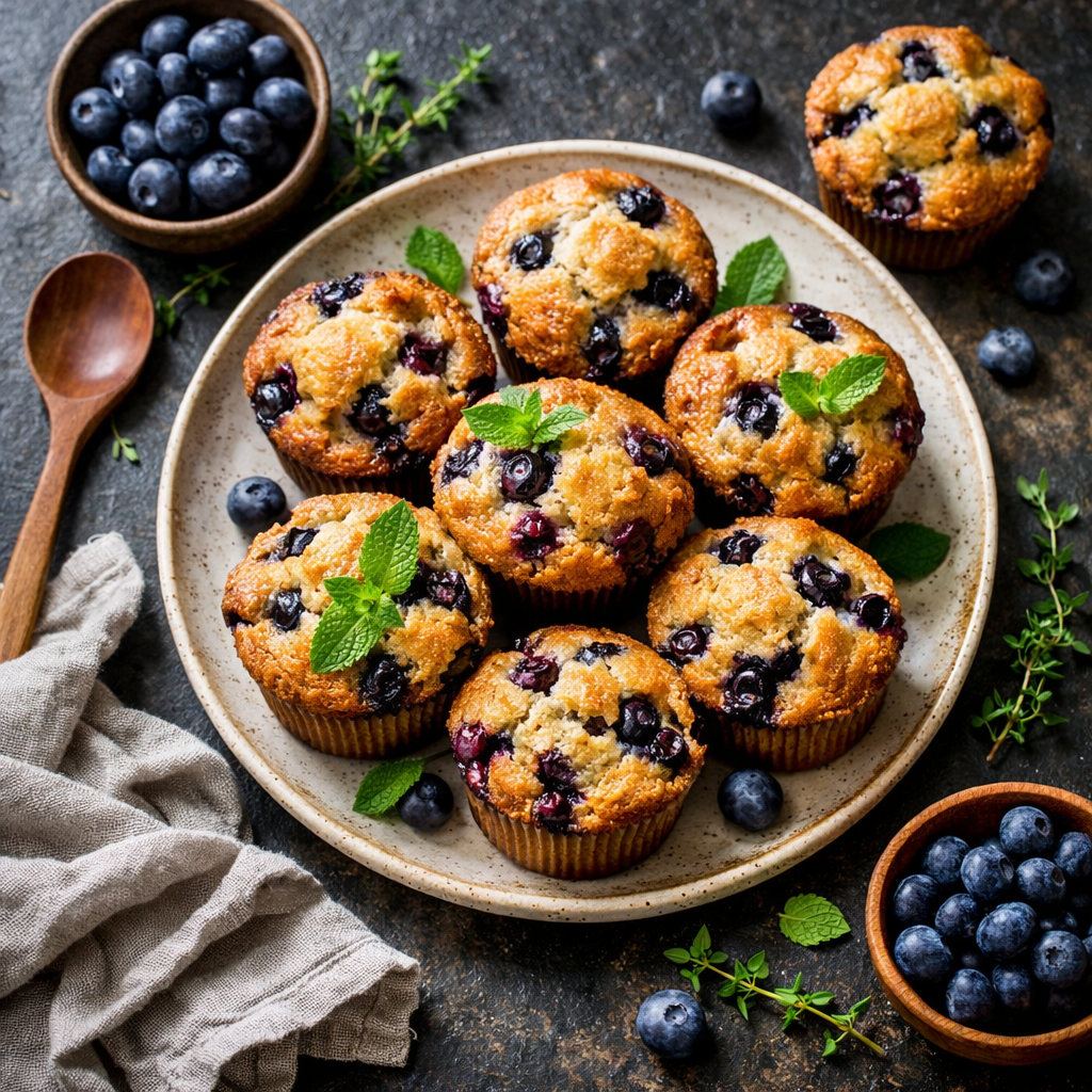 My Moist Blueberry Muffins