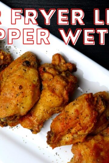 Air Fryer Lemon Pepper Wet Wings