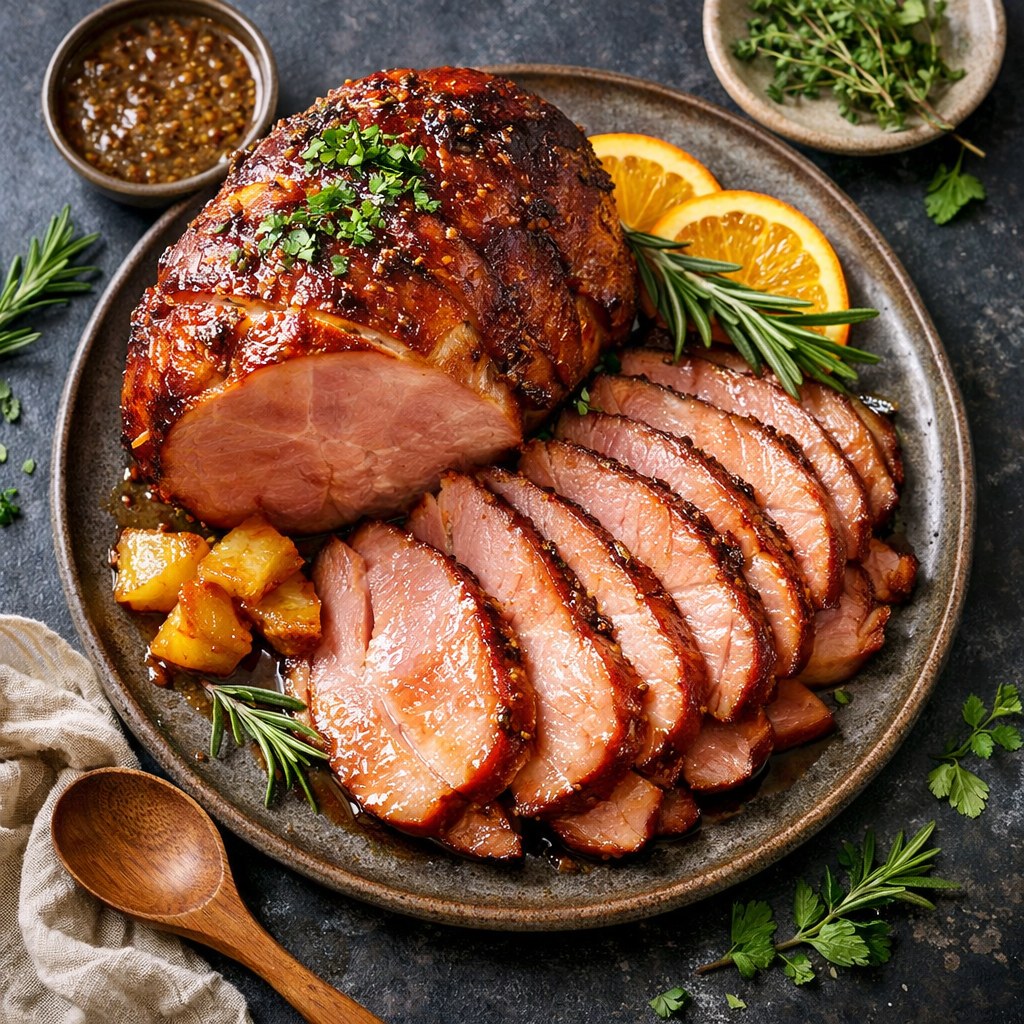Quick and Easy Glazed Ham Step by Step