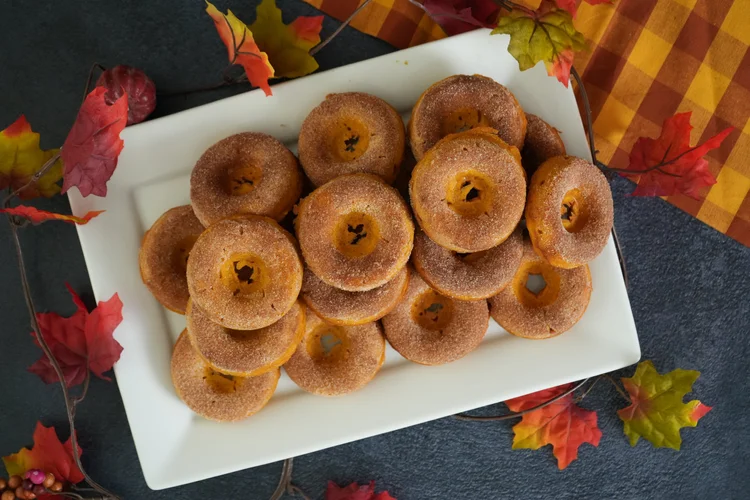 Baked Pumpkin Doughnuts