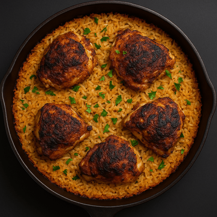 Crispy Chicken & Rice Bake (No Canned Soup)