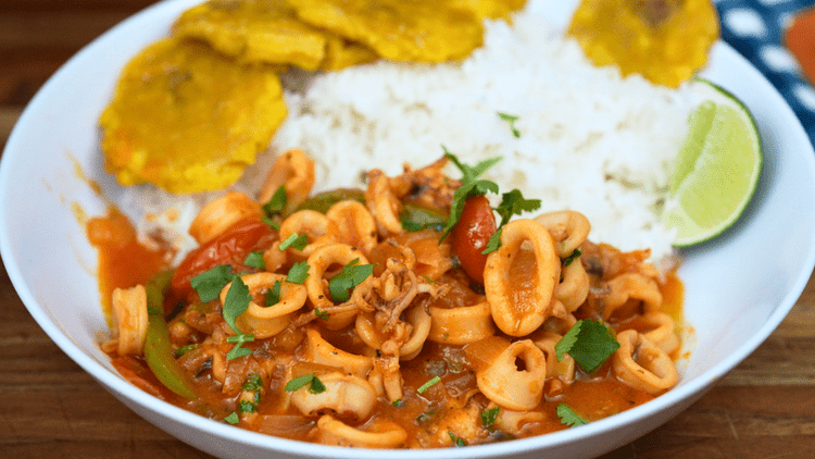 Dominican-Style Calamares Guisados (Garlicky Calamari Stew with Lemon & Cilantro)