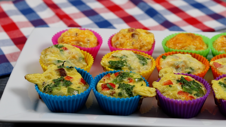 Easy Breakfast Egg Muffins 3 Ways