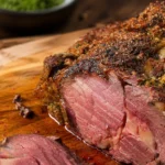 Garlic Crusted Prime Rib recipe