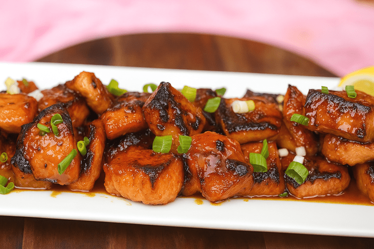 Honey Garlic Salmon Bites – Easy Air Fryer Recipe