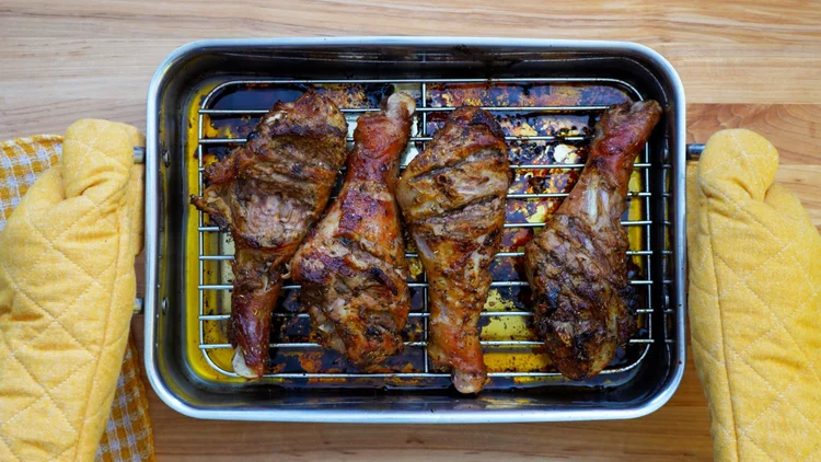 Juicy Oven Roasted Turkey Legs