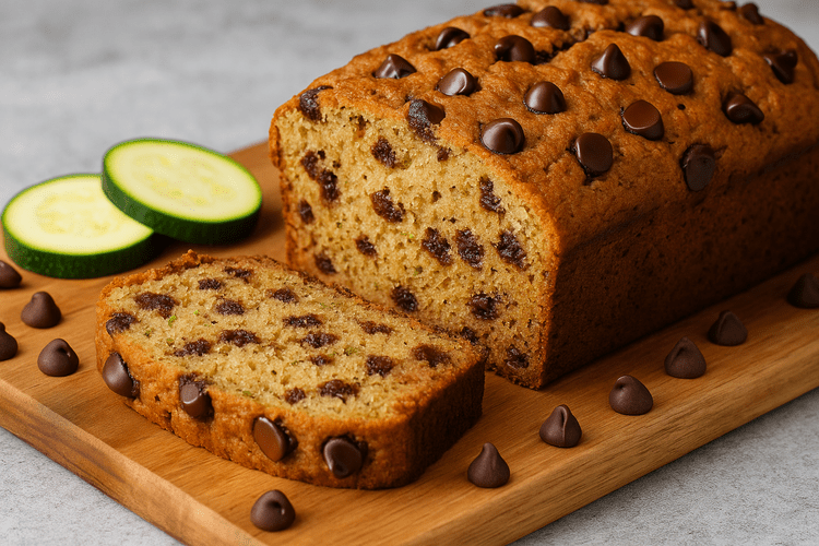 Moist Chocolate Chip Zucchini Bread