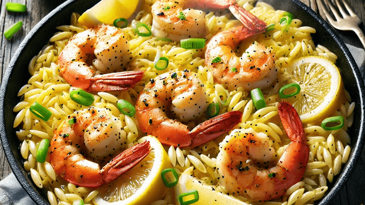 One-Pan Shrimp and Lemon Orzo Recipe