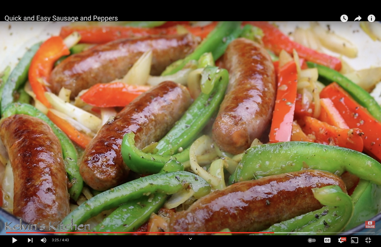 Quick and Easy Sausage and Peppers