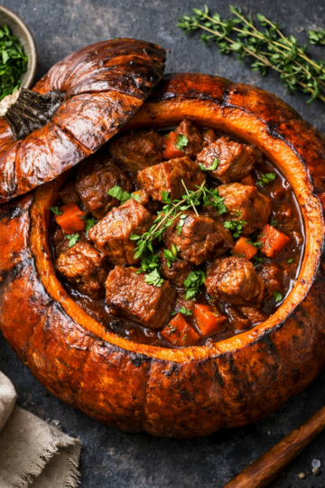 Pork Braised in a Pumpkin (Pig in a Pumpkin) Like Food Wishes