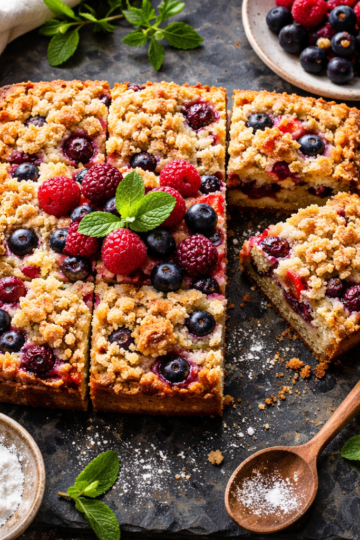 Moist Berry Crumb Cake Recipe Easy