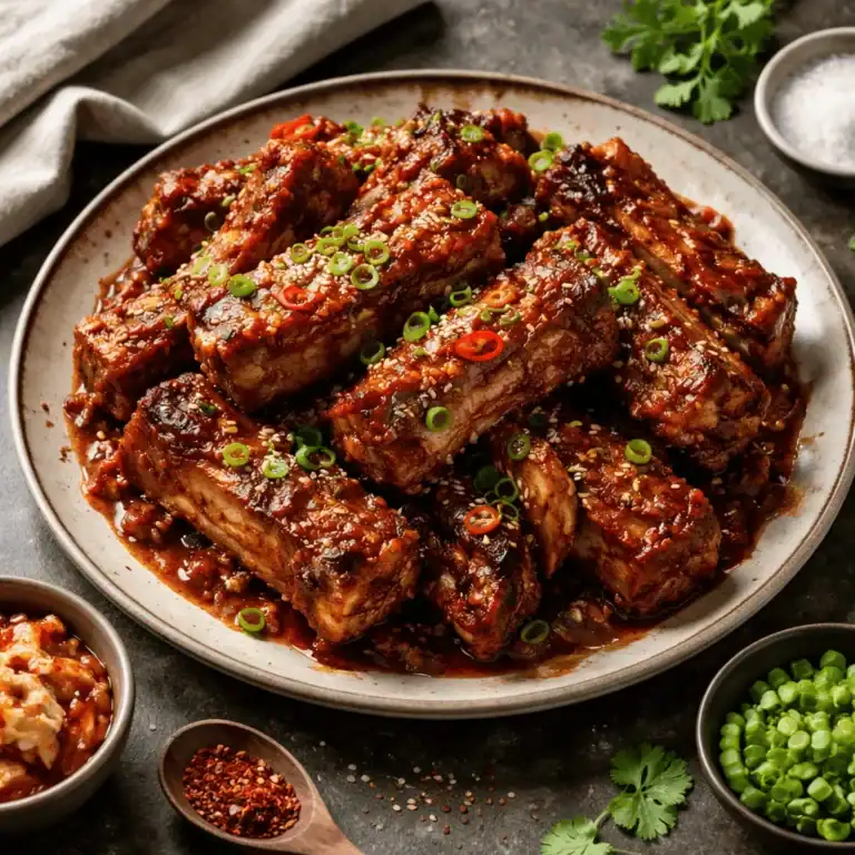 Korean Pork Ribs with Gochujang Glaze