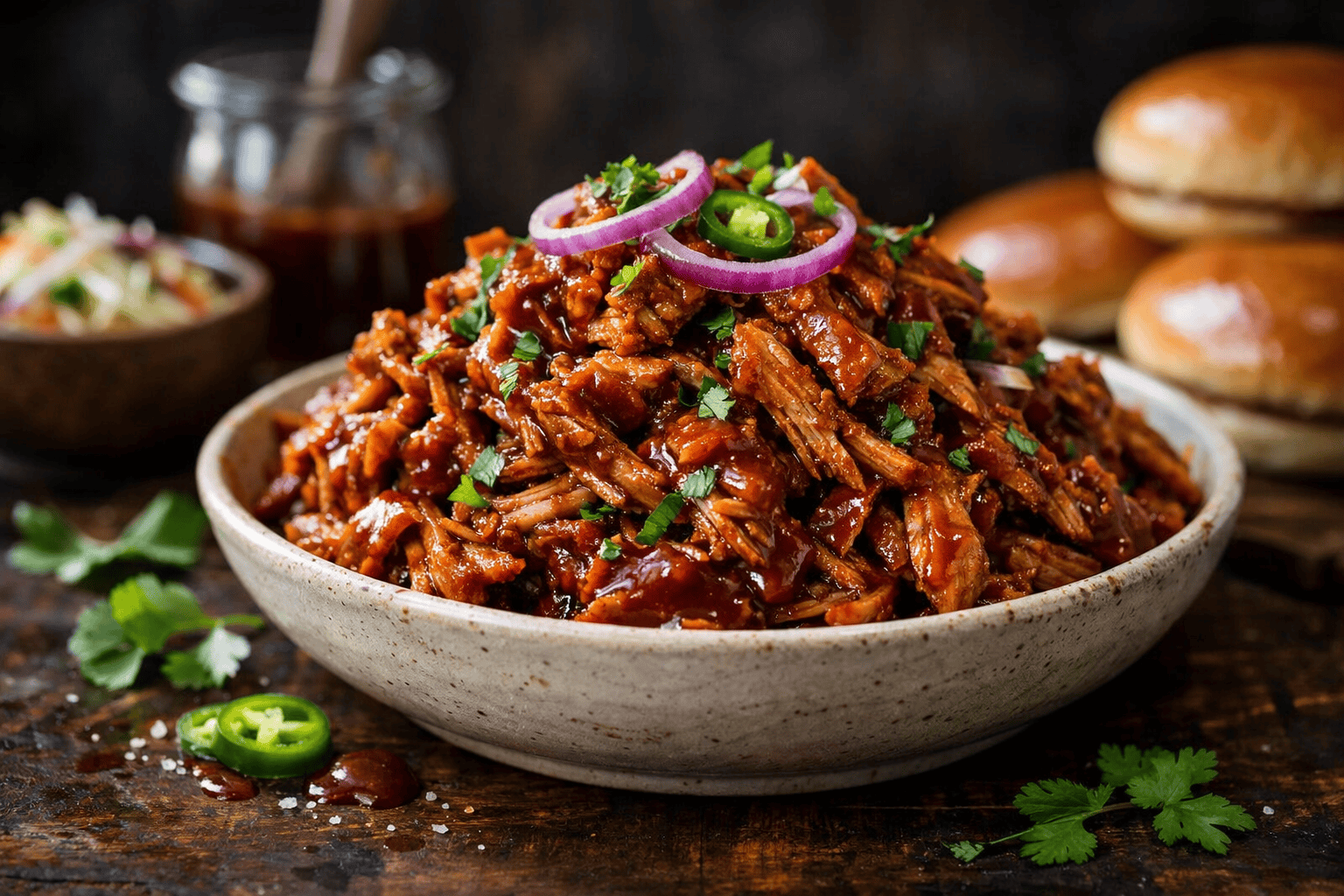 Slow Cooker BBQ Pulled Chicken - step photo