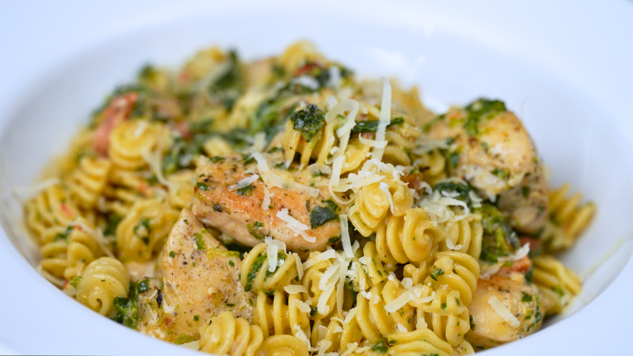 Creamy Tuscan Chicken Pasta - step 1