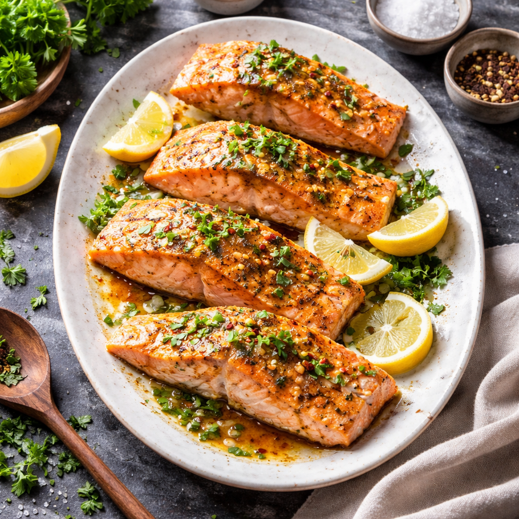 Slow-Roasted Salmon with Chives and Lemon - step photo
